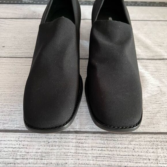 DONALD J Pliner Black Block Heel Loafer Size 9N - Picture 8 of 14
